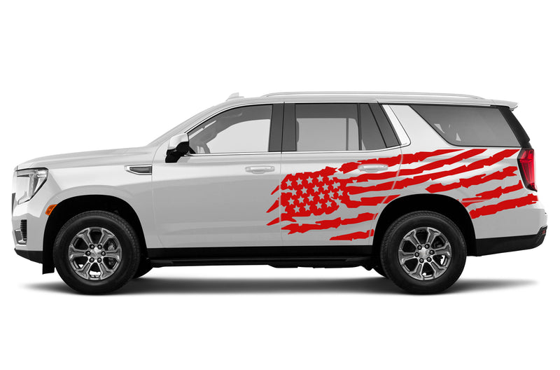 US flag side graphics decals for GMC Yukon