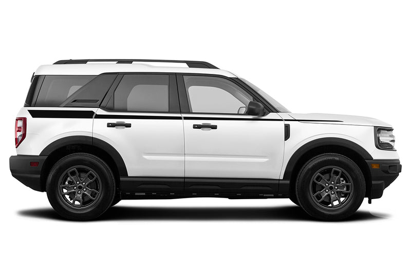 Upper edge stripes decals graphics compatible with Ford Bronco Sport