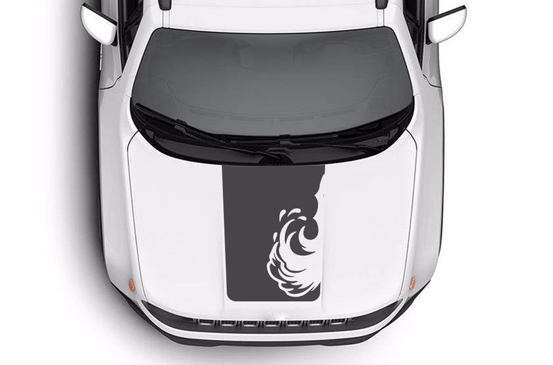 Wave graphics hood decals for Jeep Renegade