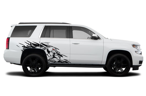 Wild bear door graphics decals for Chevrolet Tahoe 2015-2020