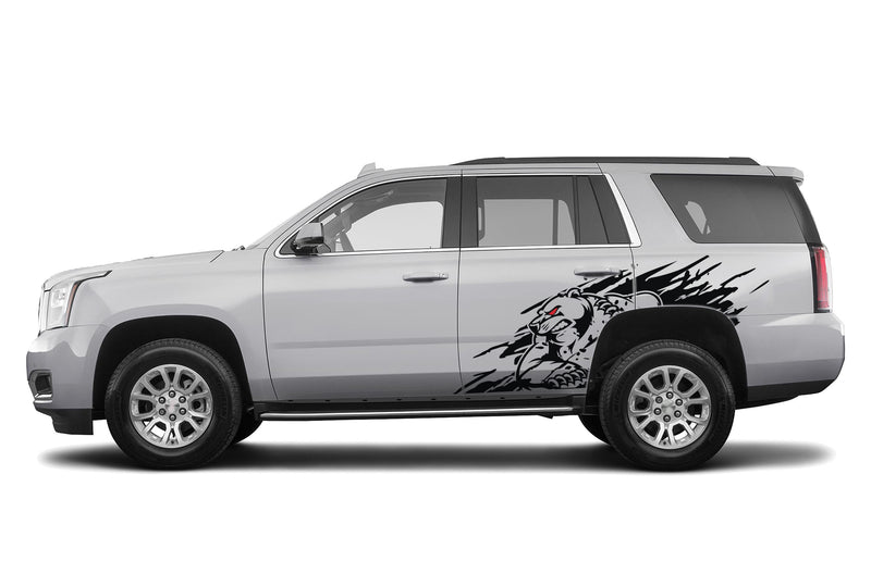 Wild bear door graphics decals for GMC Yukon 2015-2020