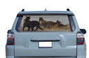 Wild horses perforated rear window decal graphics for Toyota 4Runner