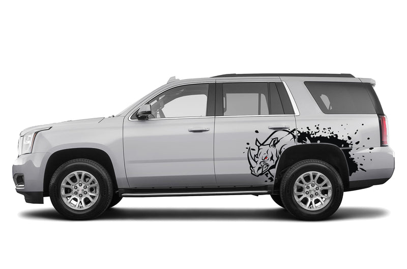 Wild rhino side graphics decals for GMC Yukon 2015-2020