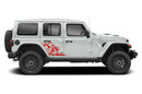 Wild bear door graphics decals compatible with Jeep Wrangler JL