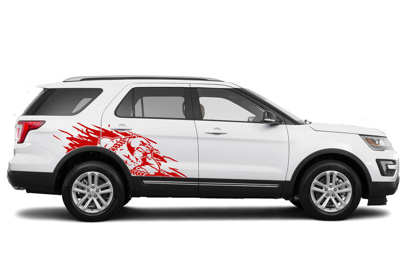 Wild bear side graphics decals for Ford Explorer 2011-2019