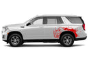Wild rhino splash side graphics decals for GMC Yukon